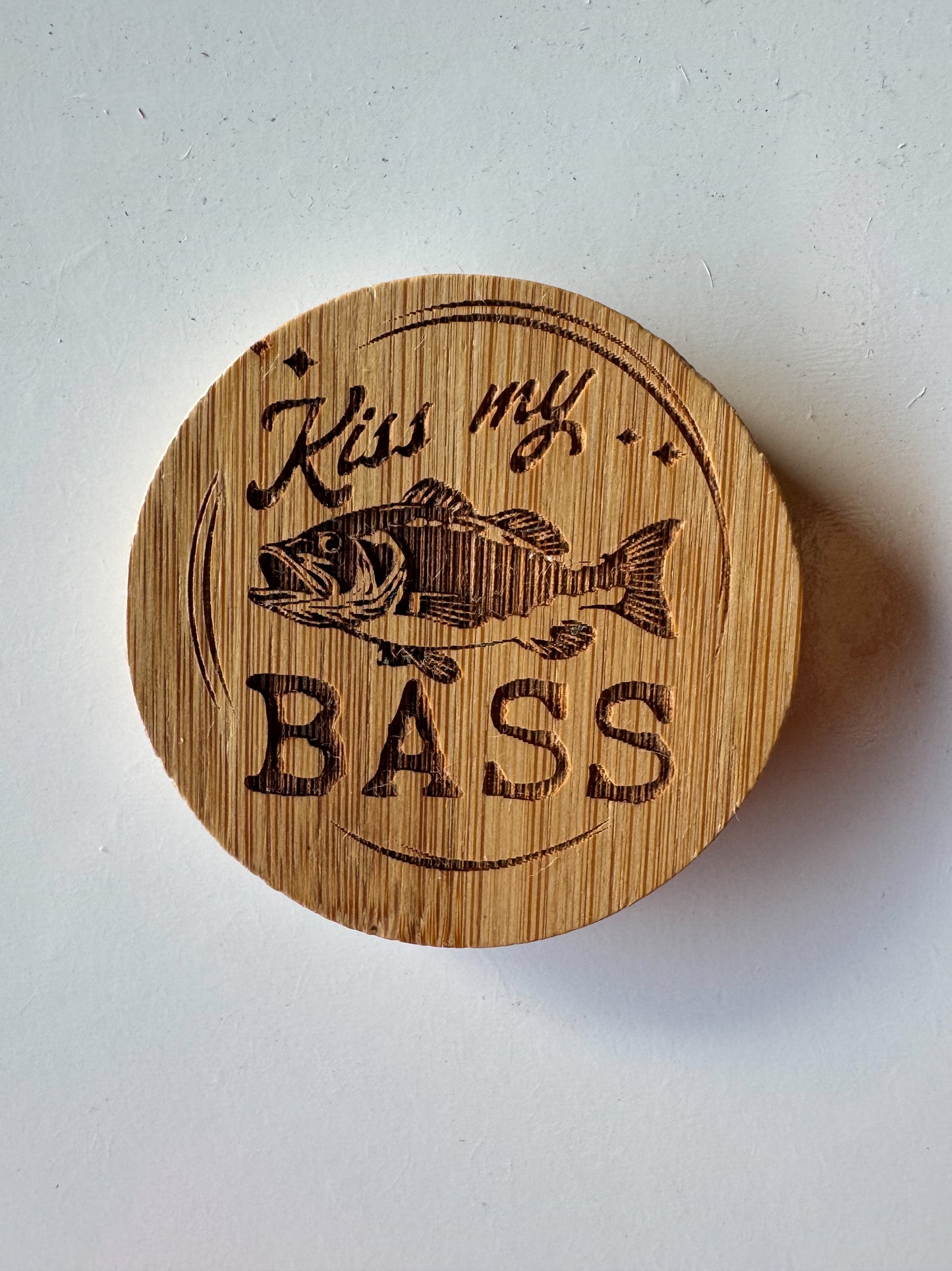 Kiss my bass Bottle opener, fridge magnet