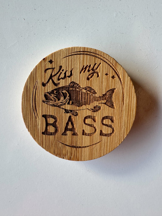 Kiss my bass Bottle opener, fridge magnet