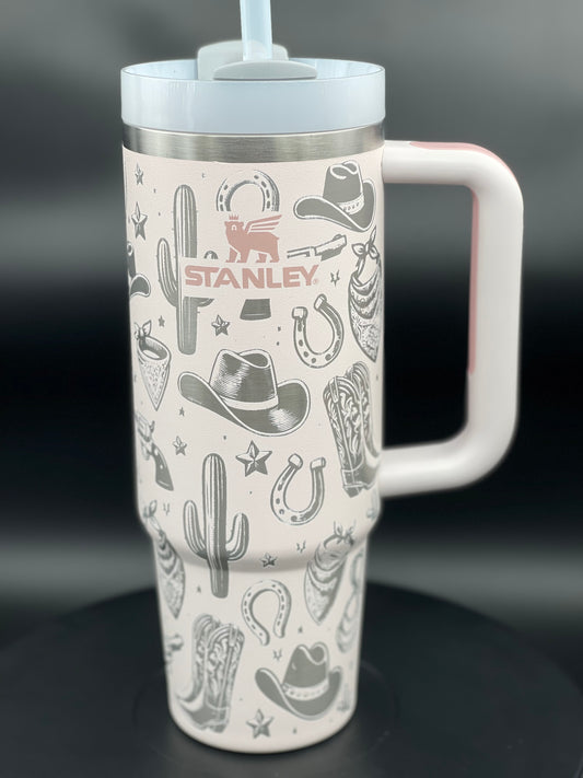 Custom engraved tumbler