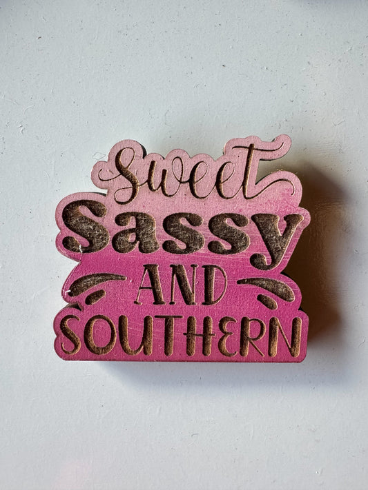 Sweet, sassy & Southern Fridge magnet